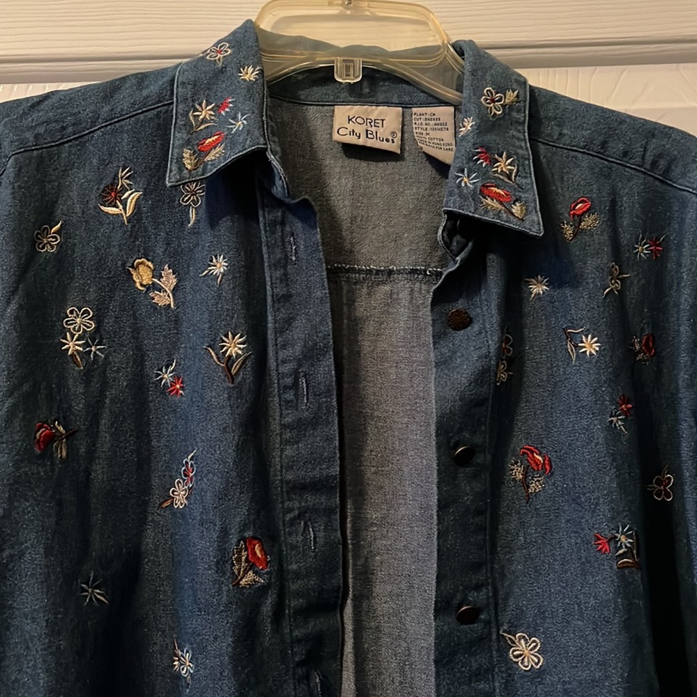 Koret City Blues Embroidered Cotton Jacket - Picture 3 of 6